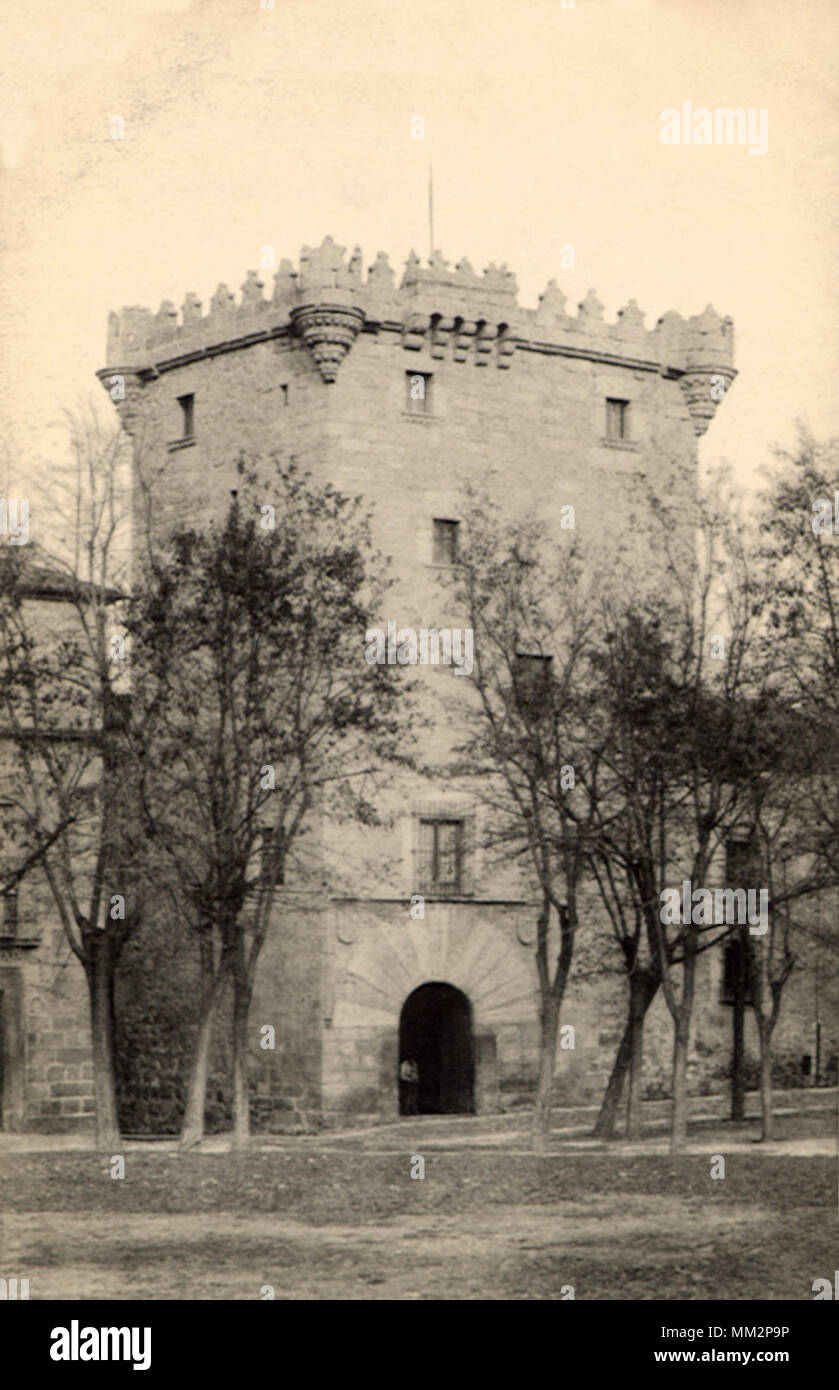 Conde Crescent Tower. Ávila. 1910 Stock Photo