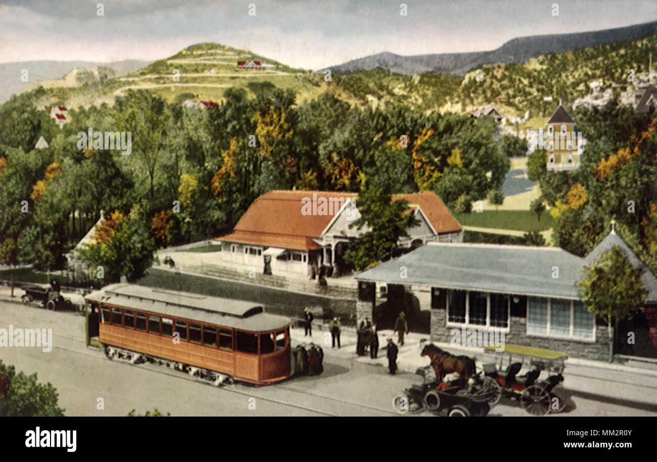 Soda Springs Pavilion. Manitou. 1919 Stock Photo Alamy