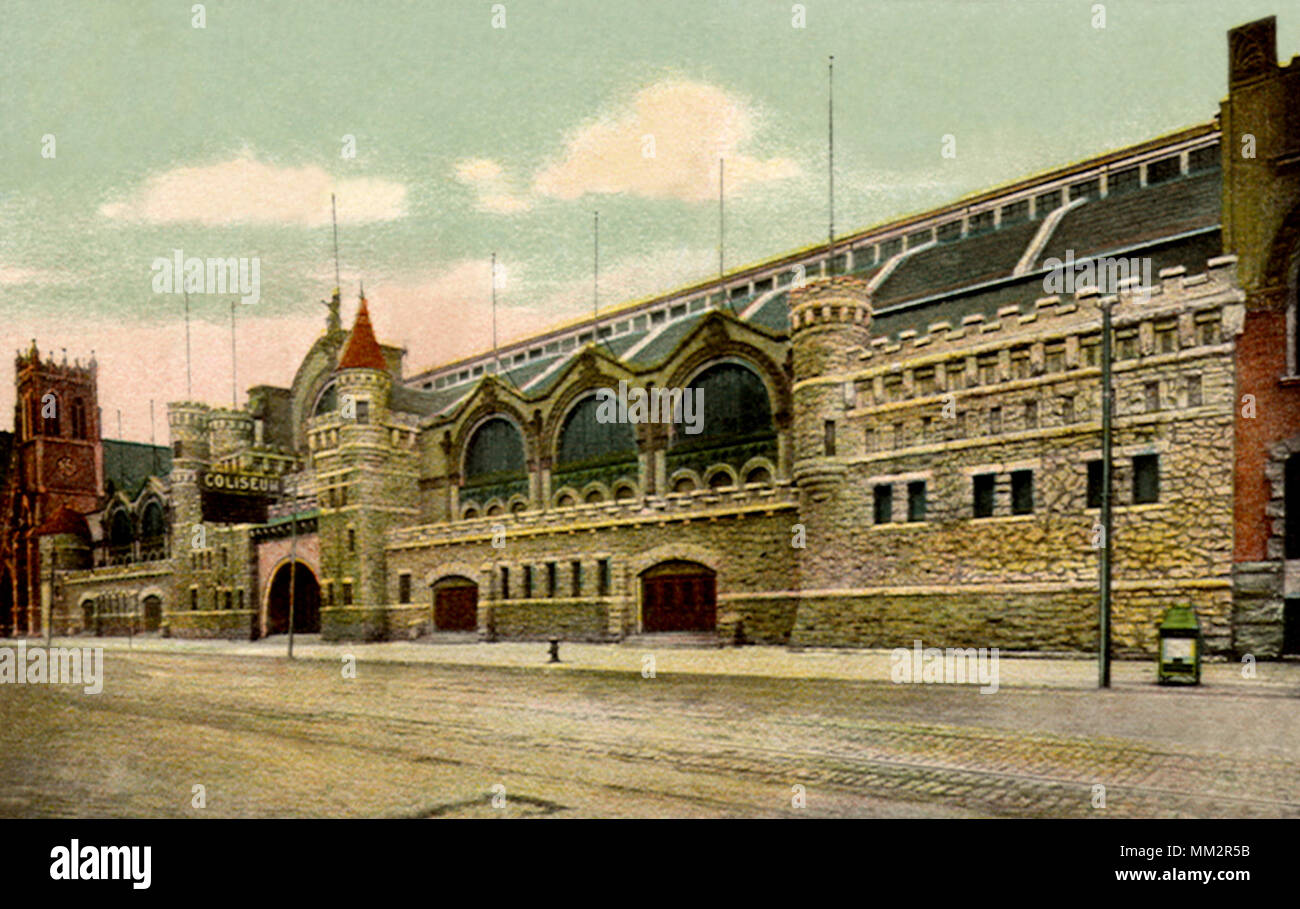 Coliseum on Wabash Ave. Chicago. 1910 Stock Photo