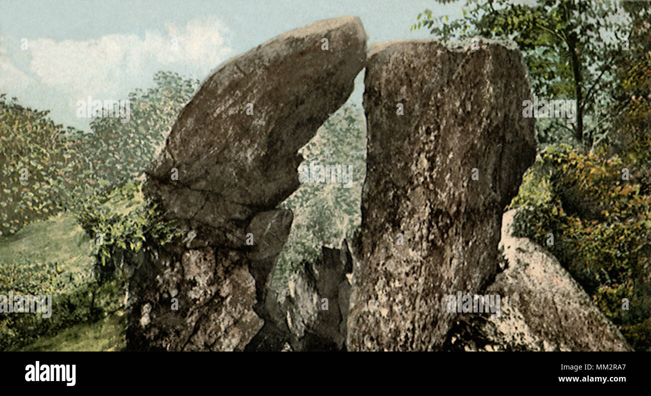 Squaw Rocks. Danielson. 1906 Stock Photo