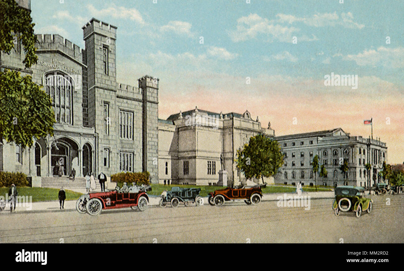 Wadsworth Atheneum and Buildings. Hartford. 1930 Stock Photo