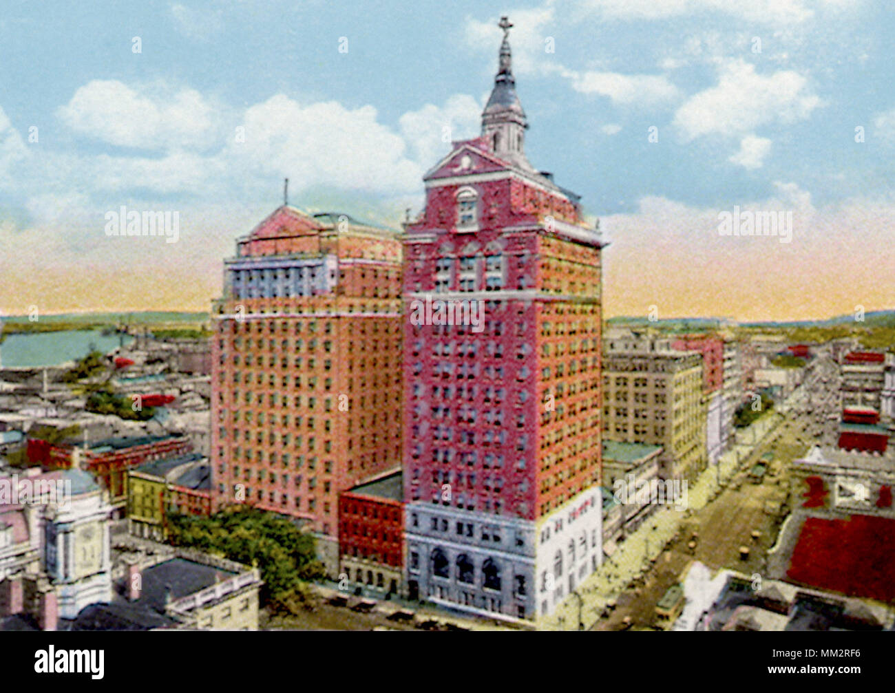 Skyscraper District. Hartford. 1930 Stock Photo