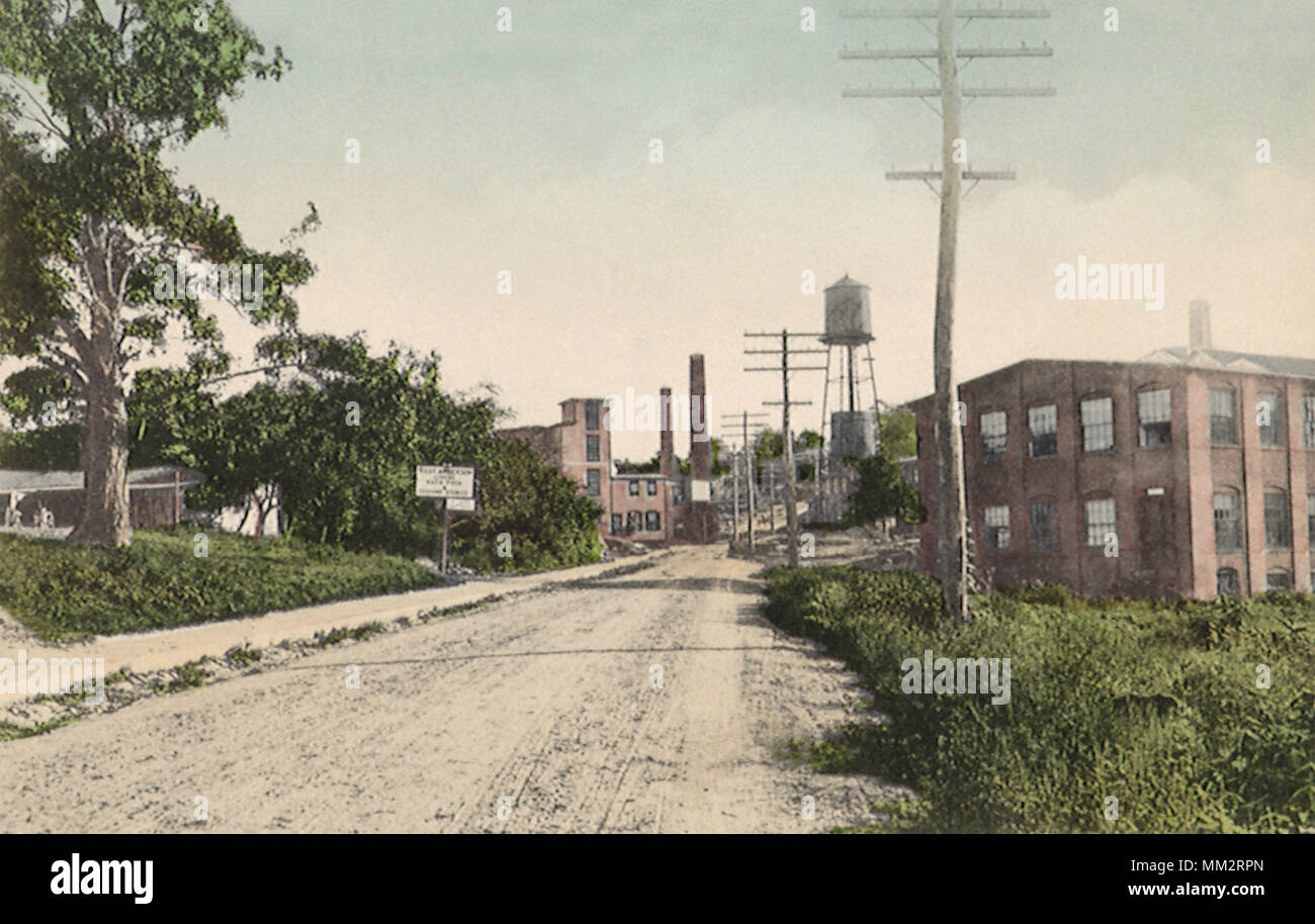 View of Factories. East Hampton. 1910 Stock Photo