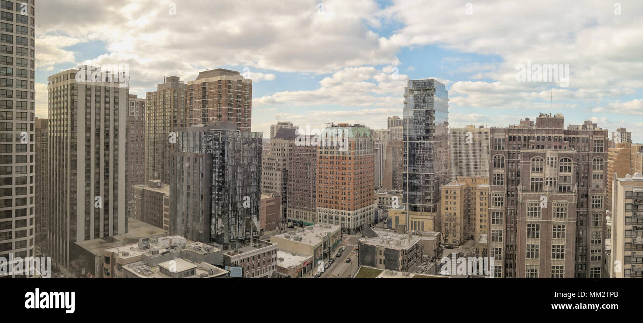 Chicago city panorama hi-res stock photography and images - Alamy