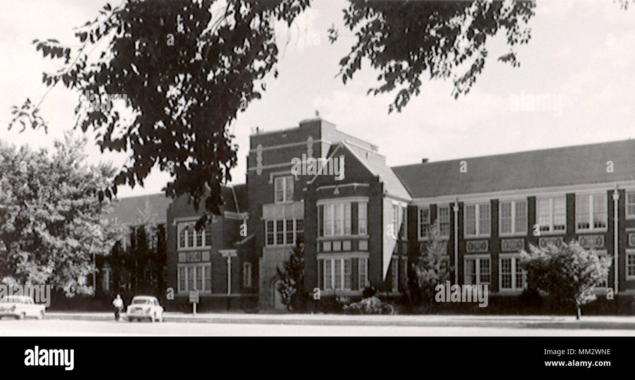 E.N.M.U. Building. Portales. 1945 Stock Photo
