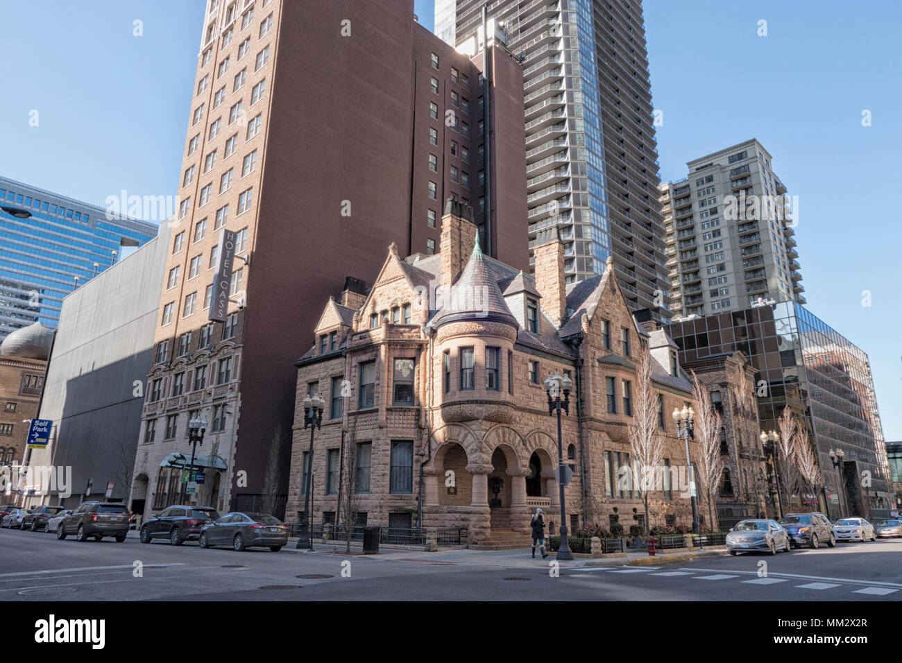 Ransom Cable Mansion built in 1886 on the southwest corner of Erie