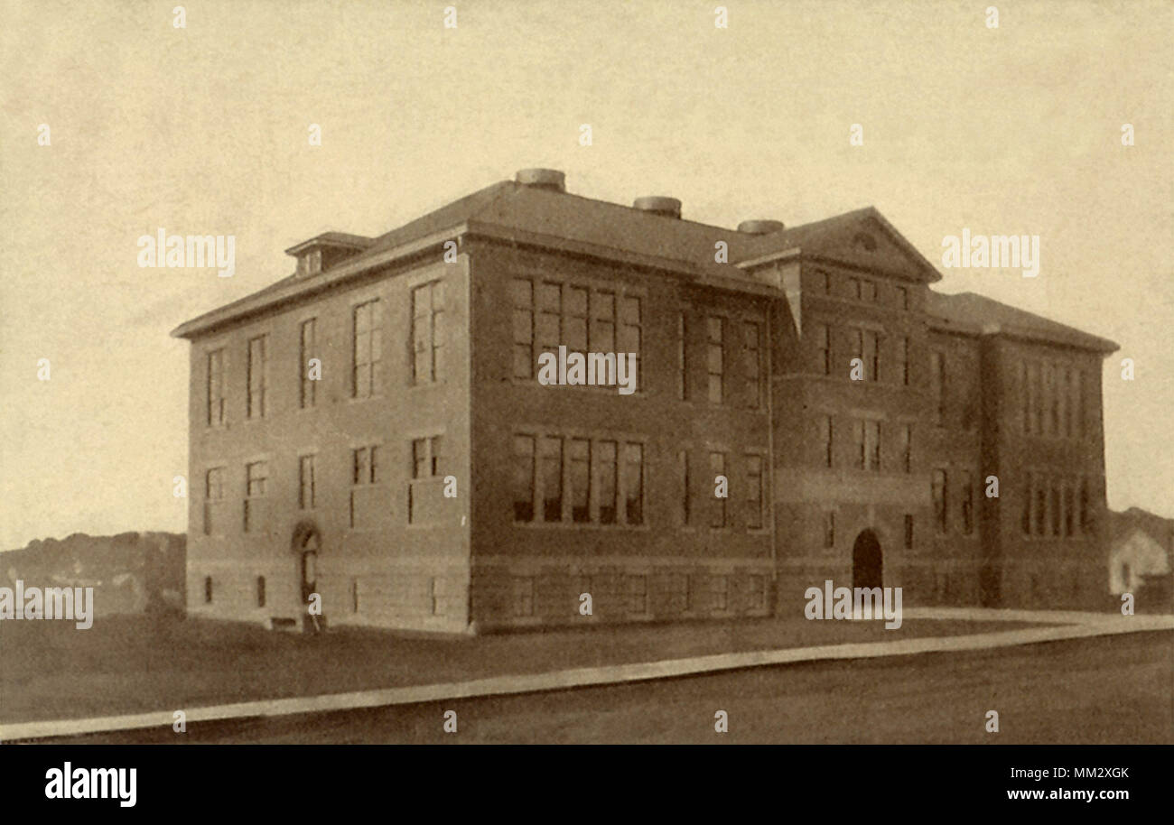 High School. Salem. 1910 Stock Photo