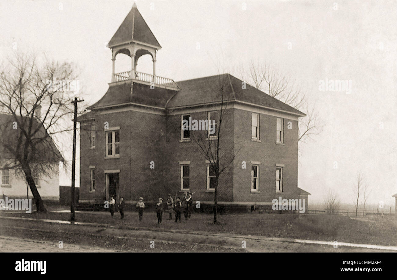 Public School. Calamus. 1910 Stock Photo Alamy