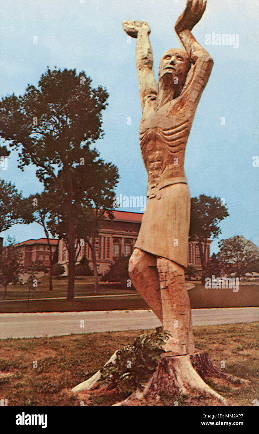 Monument to the Elm. Cedar Falls. 1974 Stock Photo