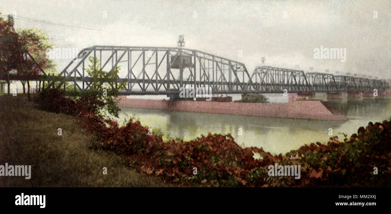 Government Bridge. Davenport. 1908 Stock Photo Alamy