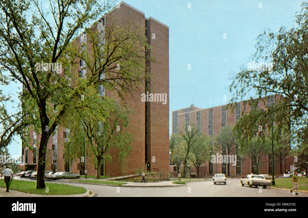 University Residence Hall. Iowa City. 1960 Stock Photo