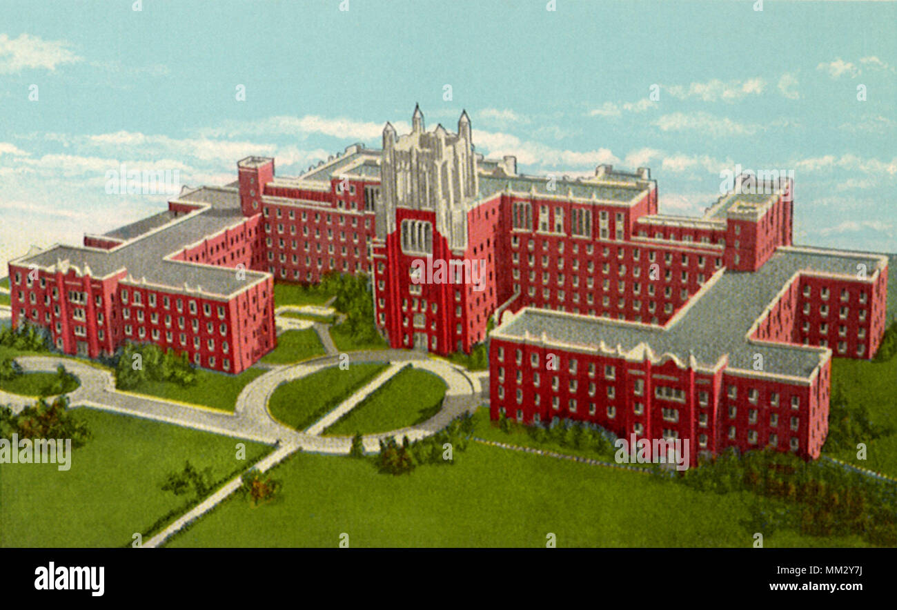University Hospital. Iow a City. 1925 Stock Photo