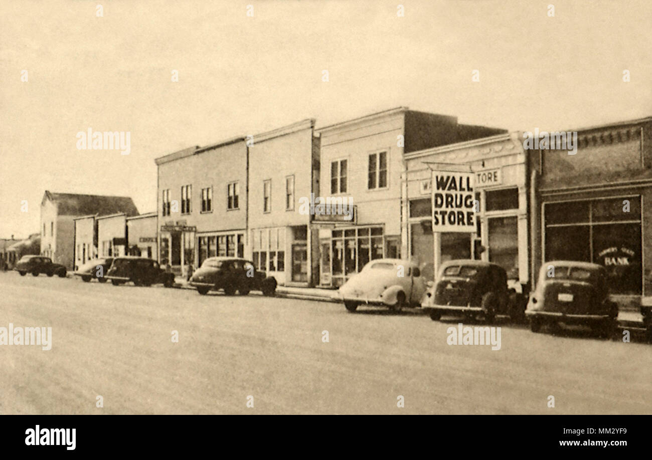 The Wall Drug Store. Wall. 1944 Stock Photo Alamy
