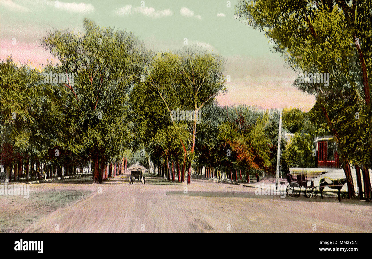 First Avenue East. Hutchinson. 1910 Stock Photo