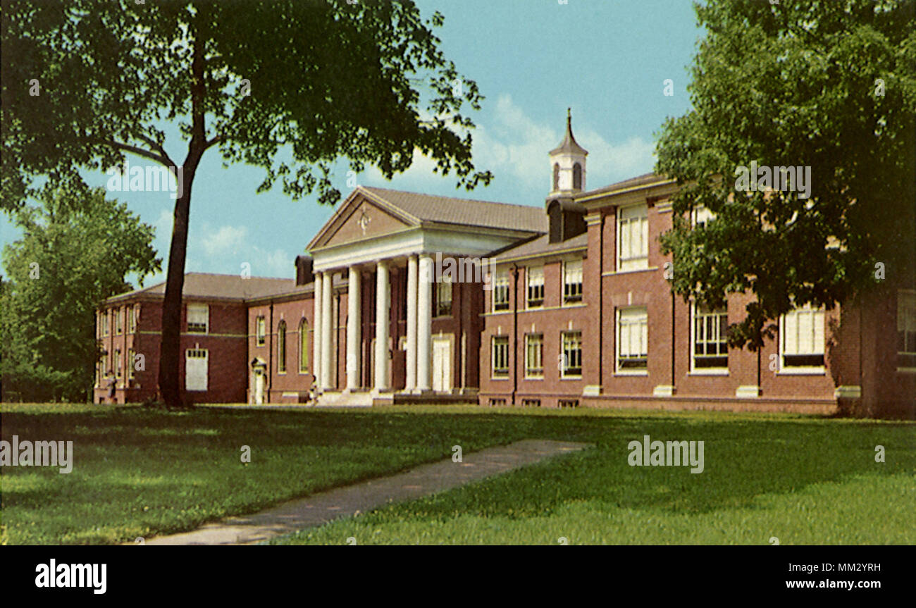 School Campus. Clarksville. 1940 Stock Photo Alamy