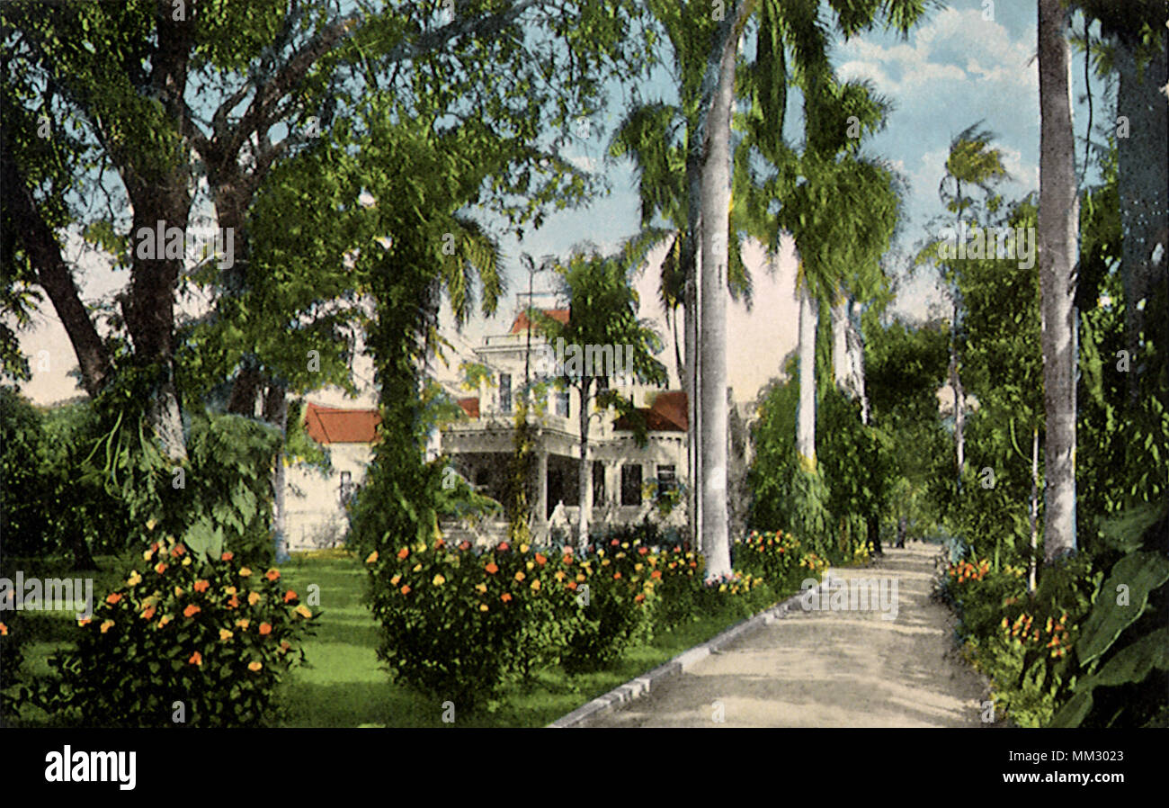 The Colonial Hotel. Honolulu. 1910 Stock Photo