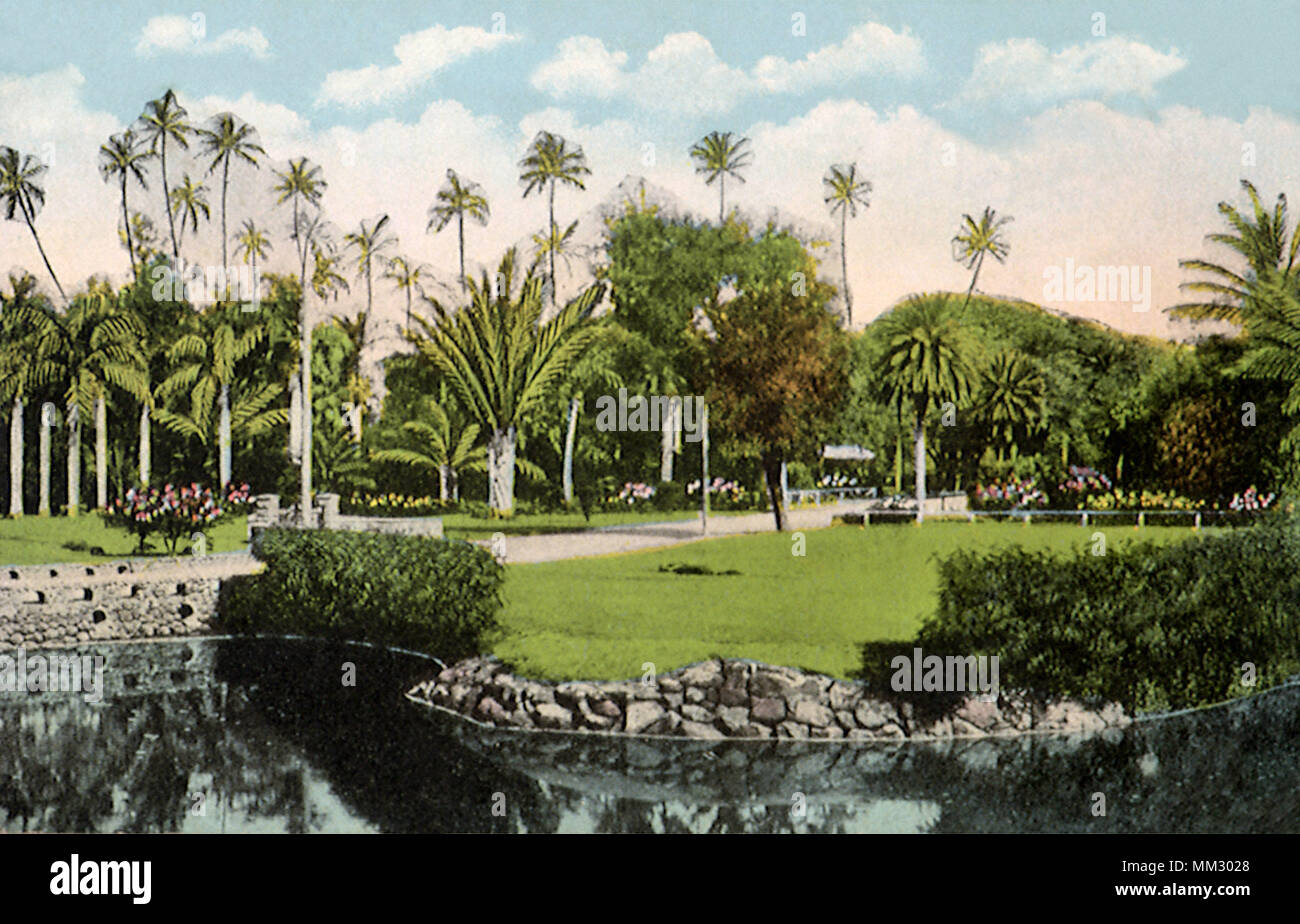 Moanalua Gardens. Honolulu. 1910 Stock Photo Alamy