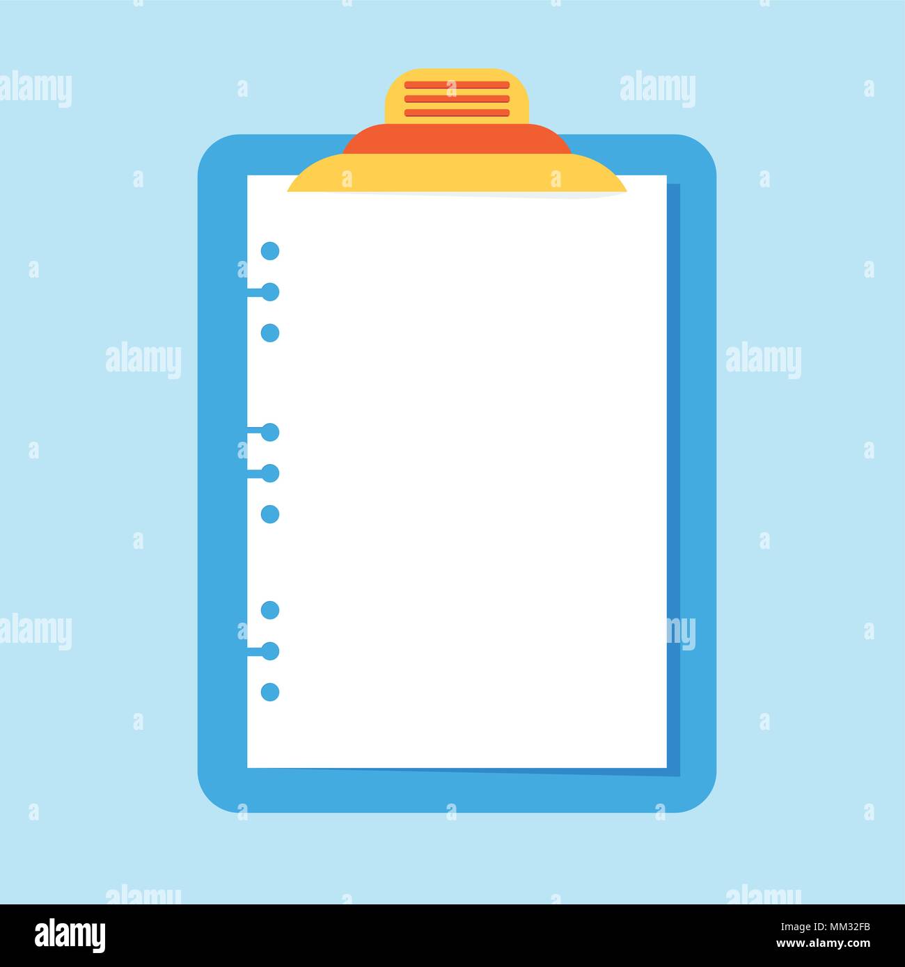 clipboard with paper sheet Stock Vector Image & Art - Alamy