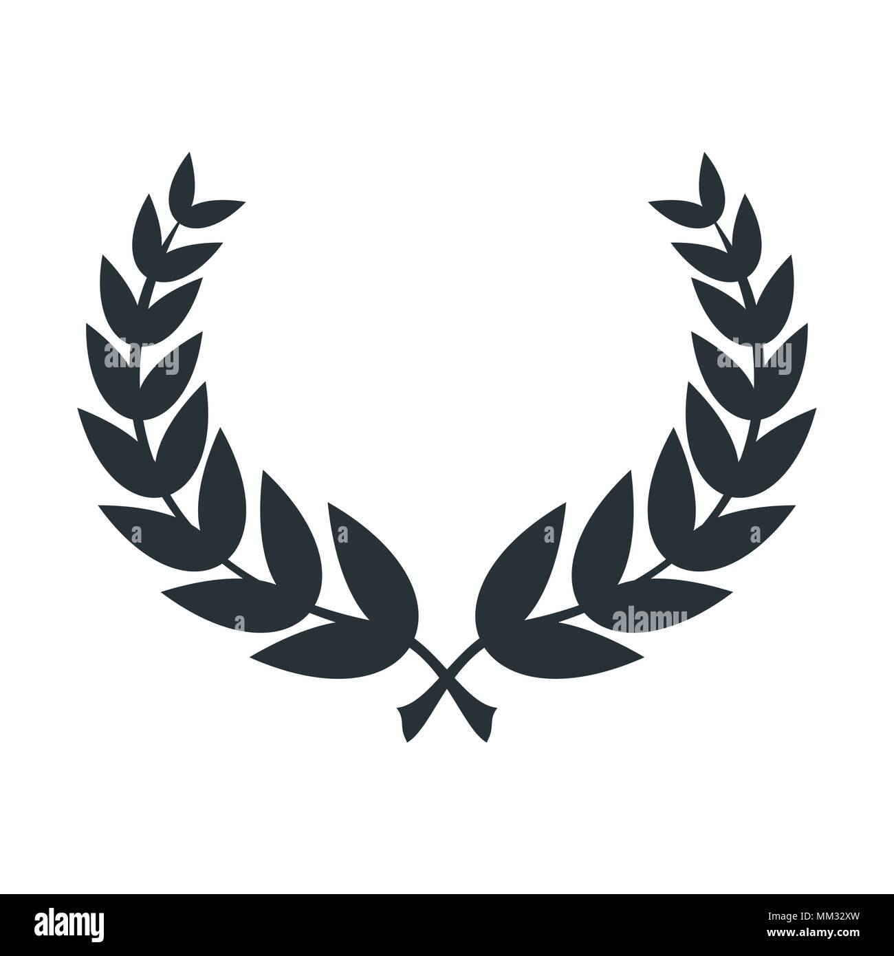 laurel leaves wreath Stock Vector Image & Art - Alamy