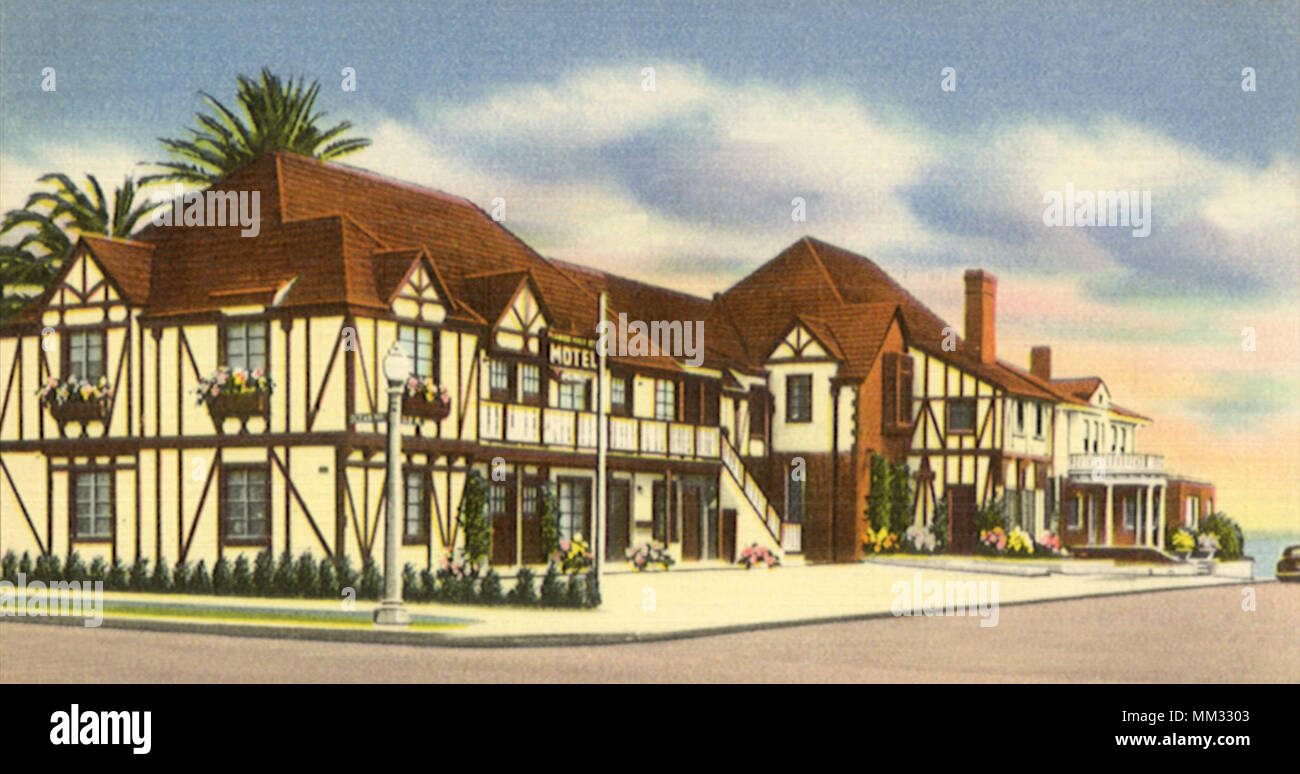 Manor House Motel Long Beach 1940 Stock Photo Alamy