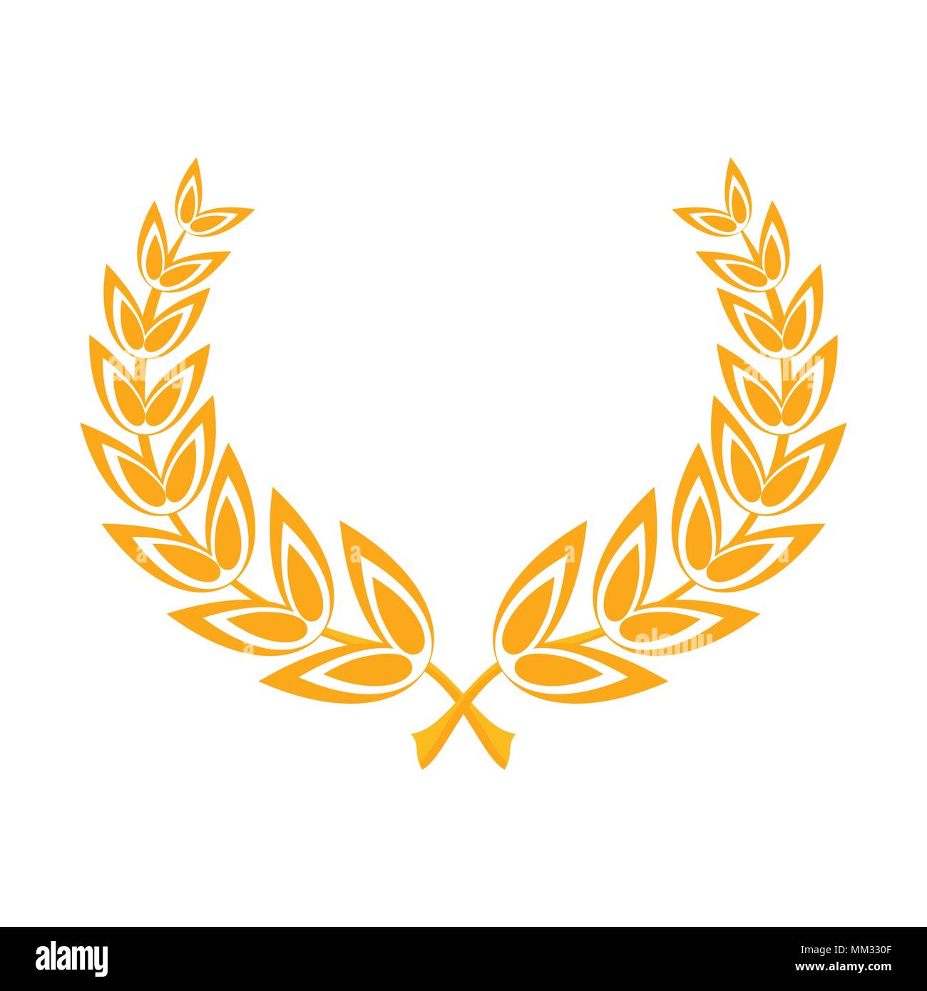 laurel leaves wreath Stock Vector Image & Art - Alamy