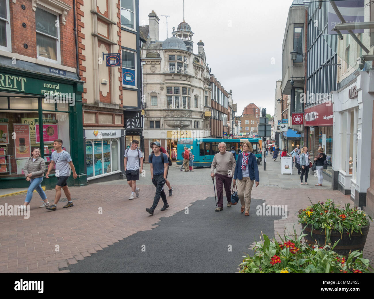 Shrewsbury town centre hi-res stock photography and images - Alamy