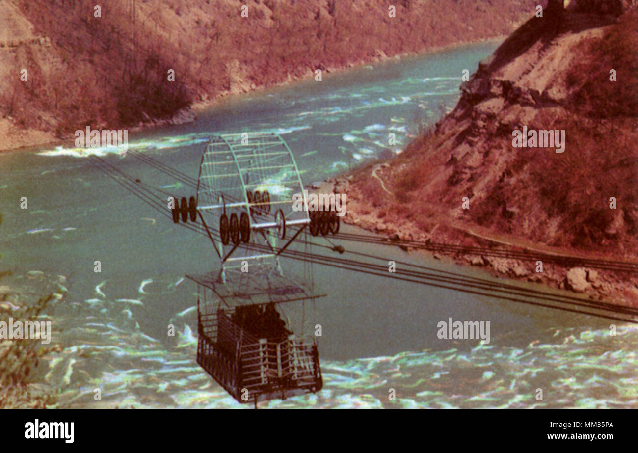 Steel Car over Niagara Falls. 1960 Stock Photo Alamy