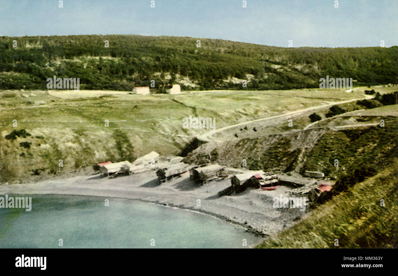 Logy Bay on Marine Drive. Saint John's. 1956 Stock Photo Alamy