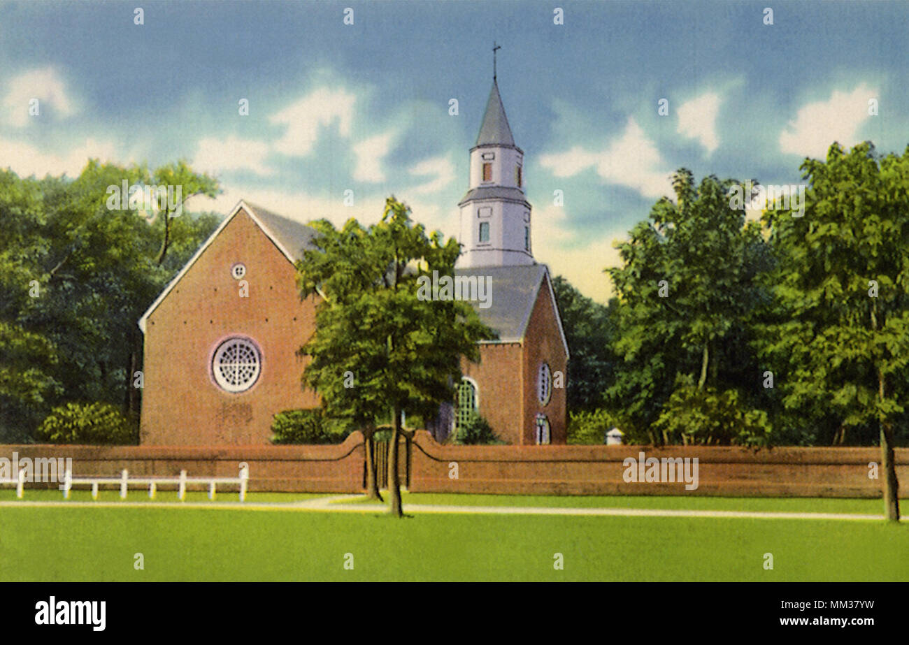 Bruton Parish Church. Williamsburg. 1940 Stock Photo