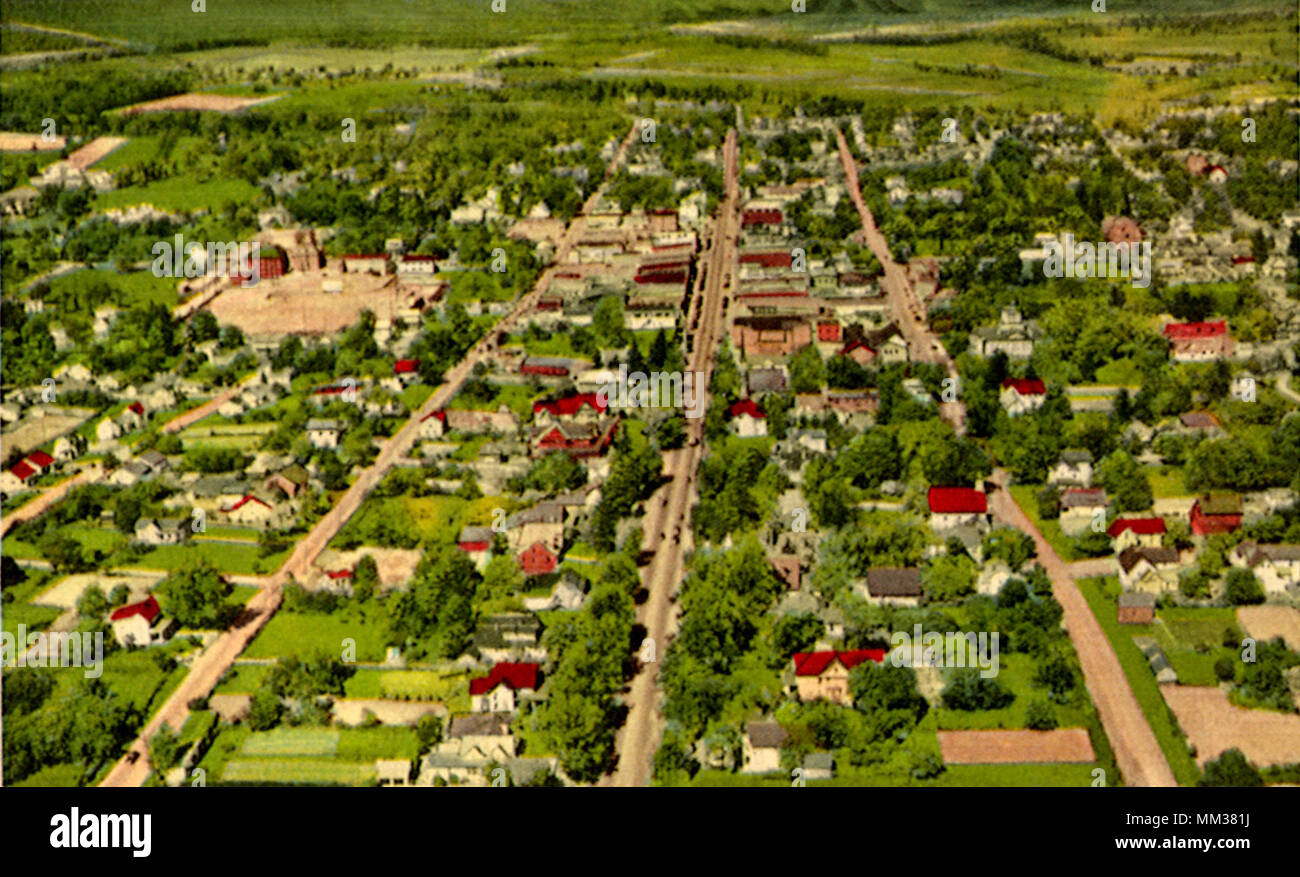Aerial view of Wytheville. 1953 Stock Photo