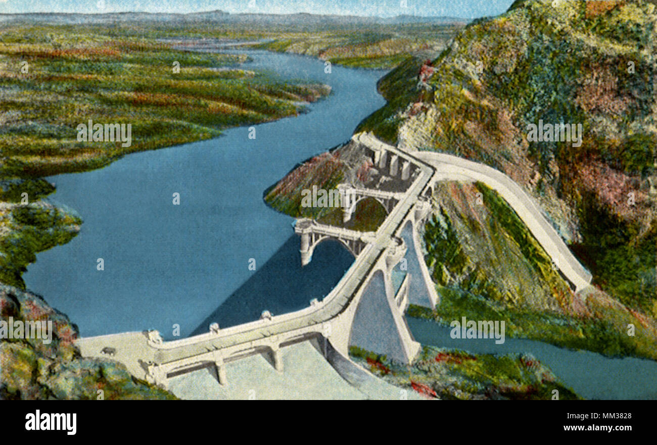 Coolidge Dam. San Carlos. 1930 Stock Photo Alamy