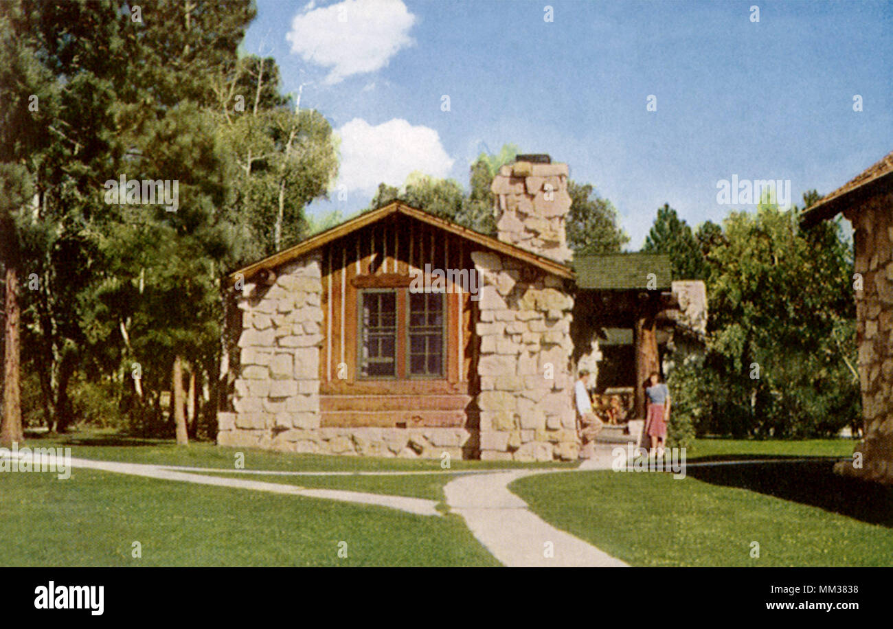 Deluxe Guest Lodge. Grand Canyon. 1910 Stock Photo