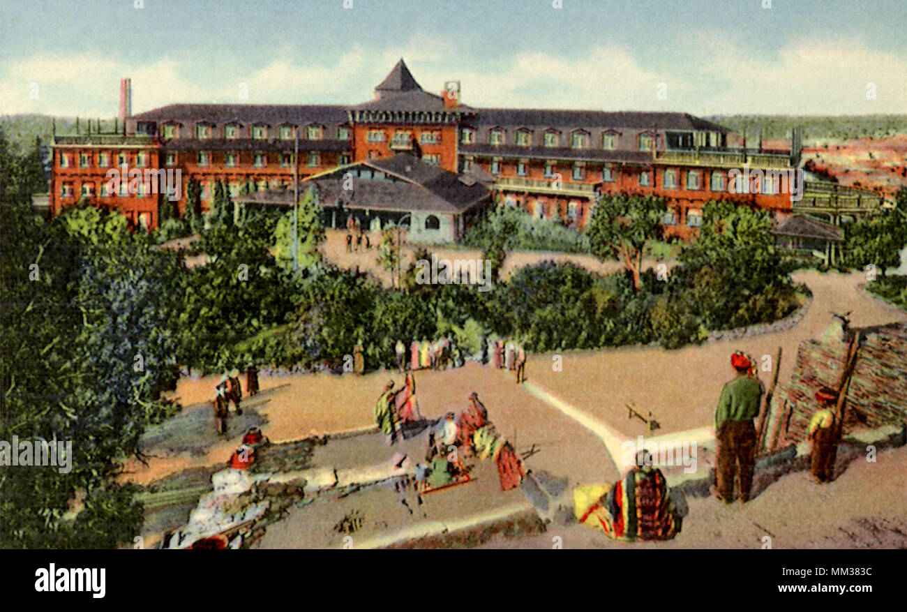 Hotel El Tovar. Grand Canyon. 1940 Stock Photo