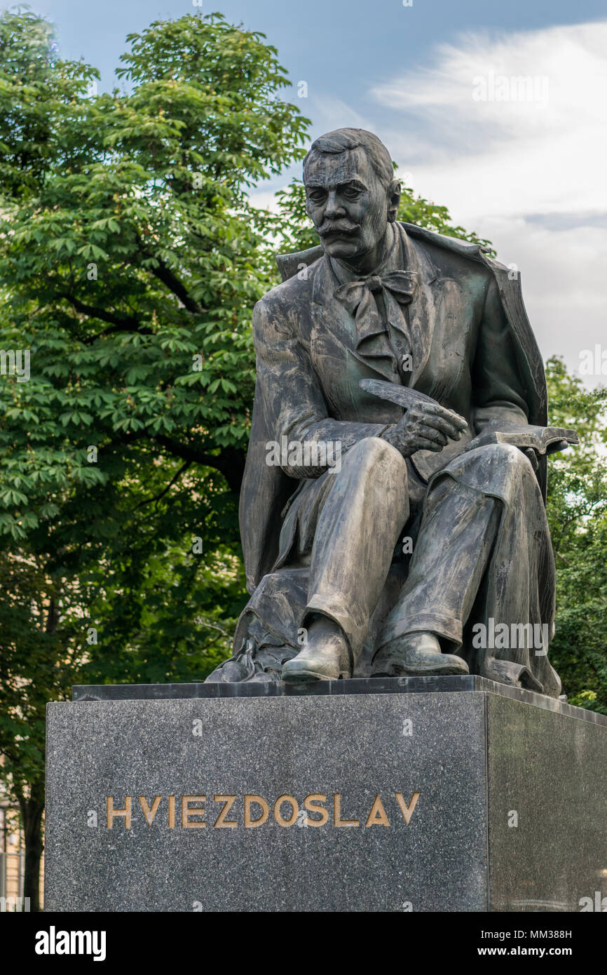 Statue of Pavol Országh Hviezdoslav in Bratislava Stock Photo