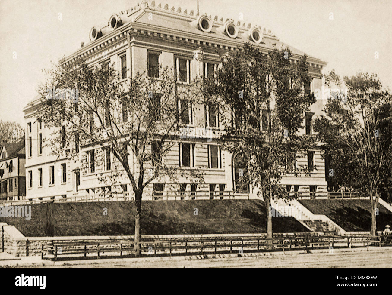 High School. Hannibal. 1906 Stock Photo