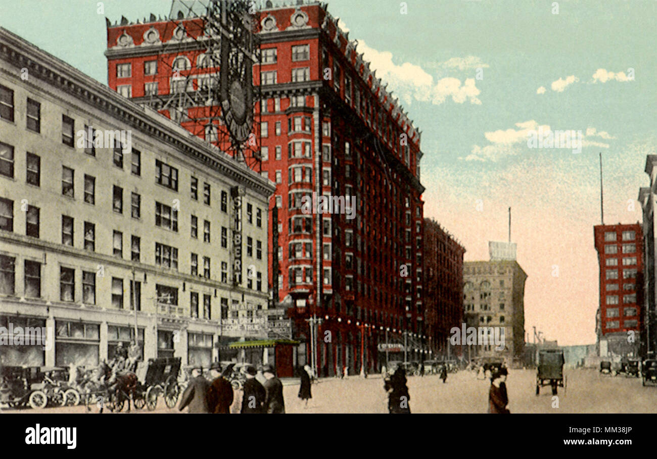 Twelfth Street Looking North. Saint Louis. 1915 Stock Photo