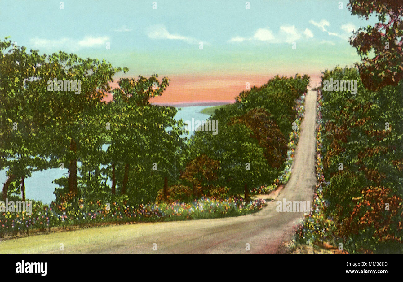 Horseshoe Bend Drive. Lake Ozark. 1940 Stock Photo Alamy