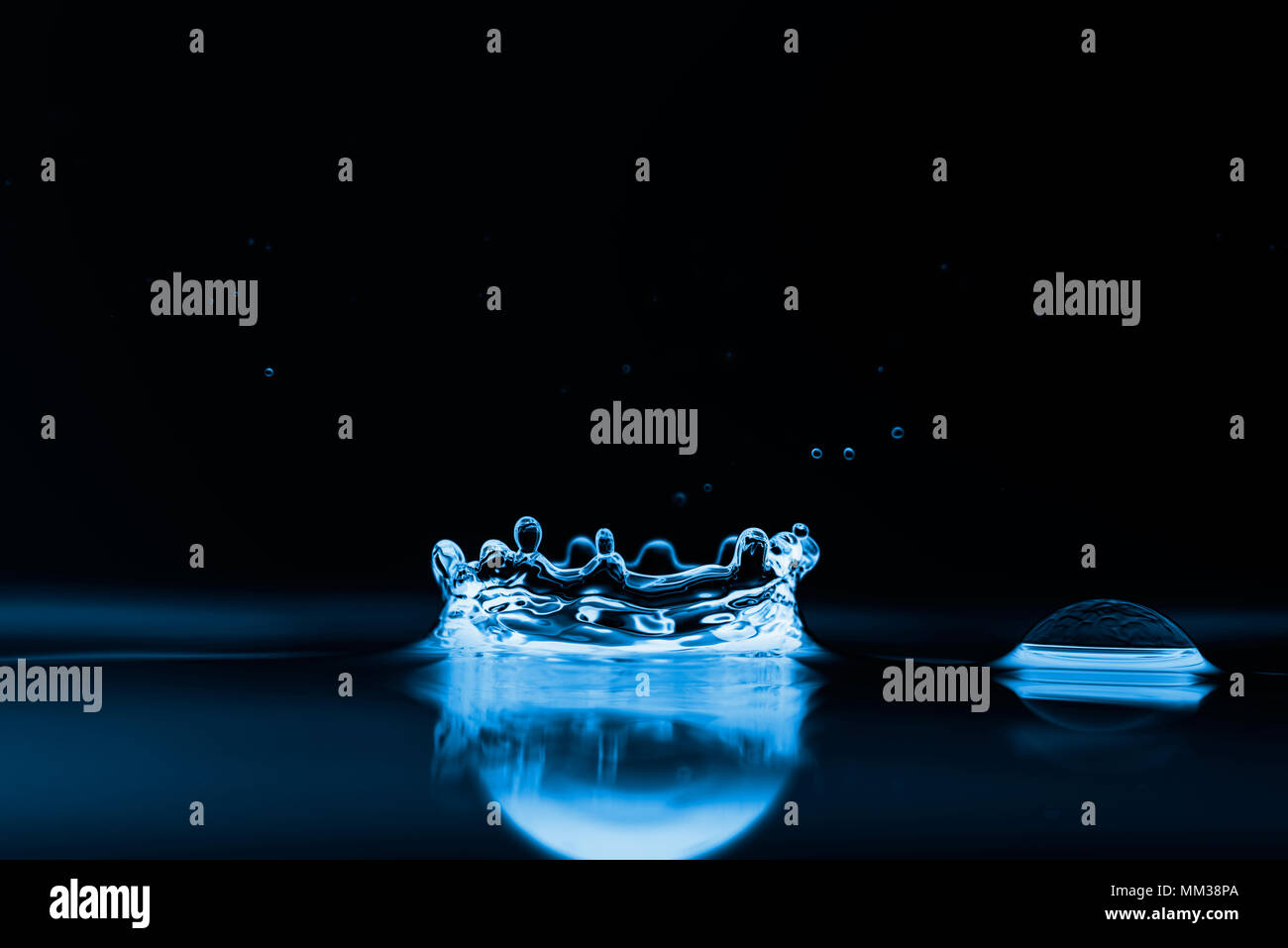 Splashes Water Ripple Photo of water splashes and ripples background Stock Photo - Alamy