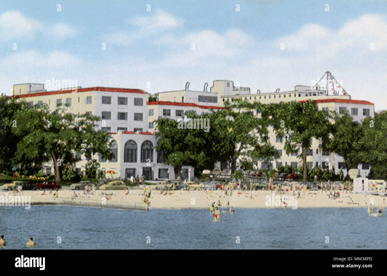 Hotel Buena Vista. Biloxi. 1950 Stock Photo