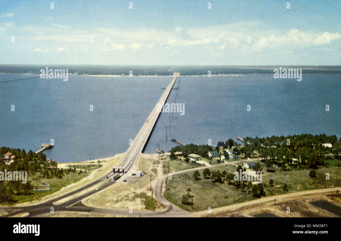 Bay Bridge. Pass Christian. 1960 Stock Photo