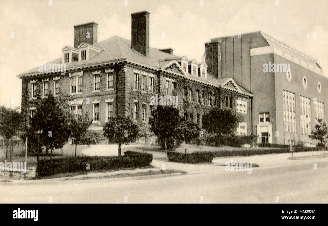 High School. HastingonHudson. 1943 Stock Photo Alamy