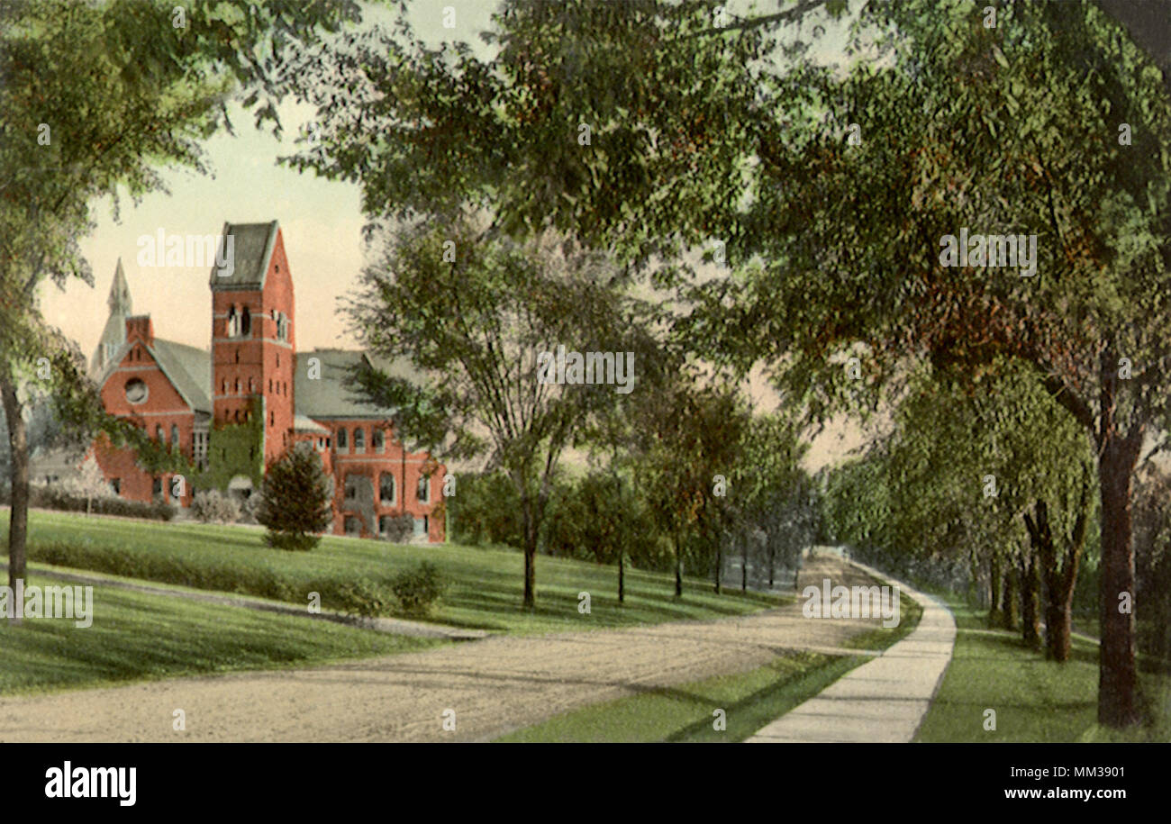 Barnes Hall At Cornell University Ithaca 1910 Stock Photo