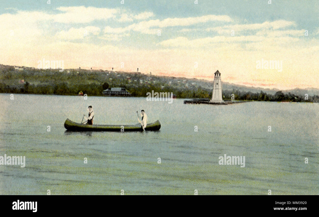 Cayuga Lake. Ithaca. 1920 Stock Photo