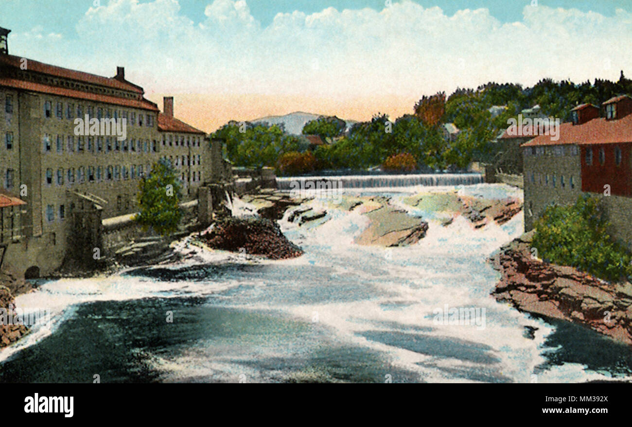 Ausable River. Keeseville. 1920 Stock Photo