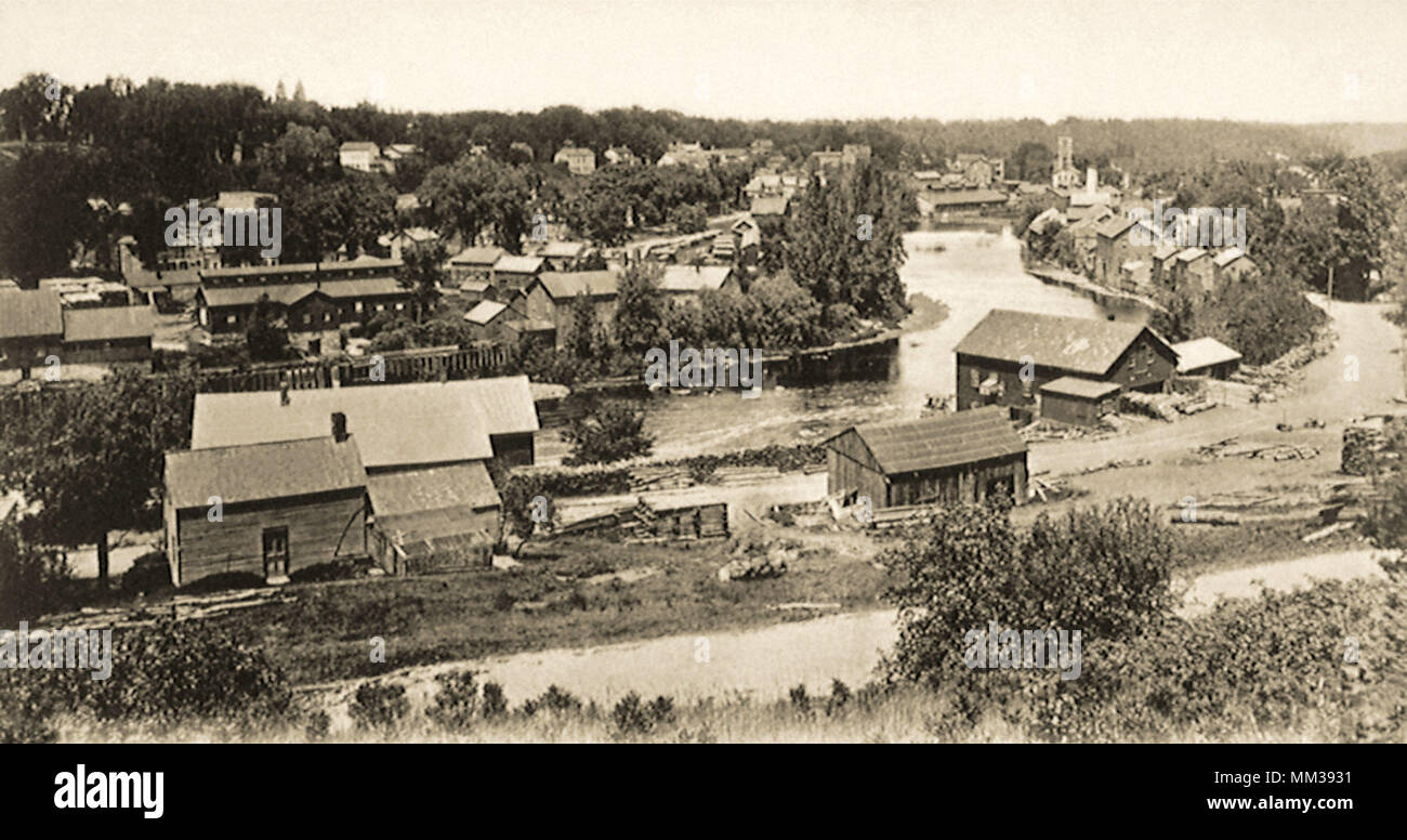 View of Keeseville. 1930 Stock Photo