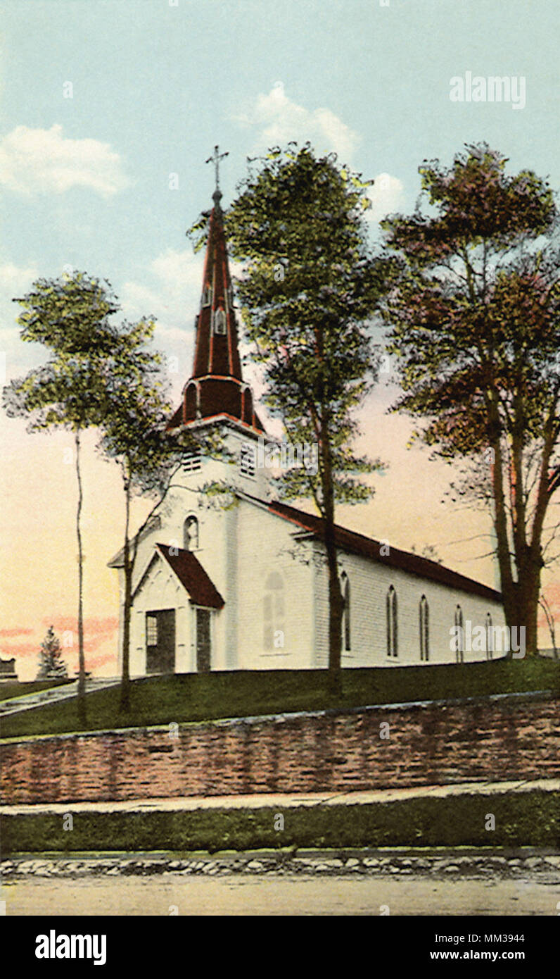 Church. Keeseville. 1920 Stock Photo