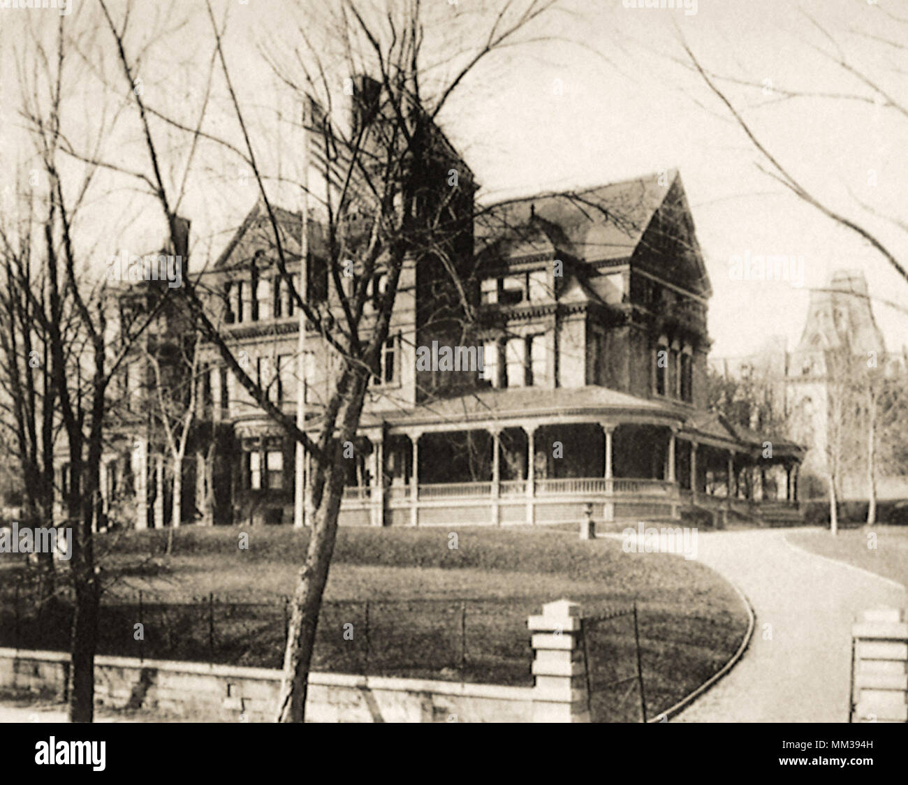 Governors Mansion. Albany. 1904 Stock Photo
