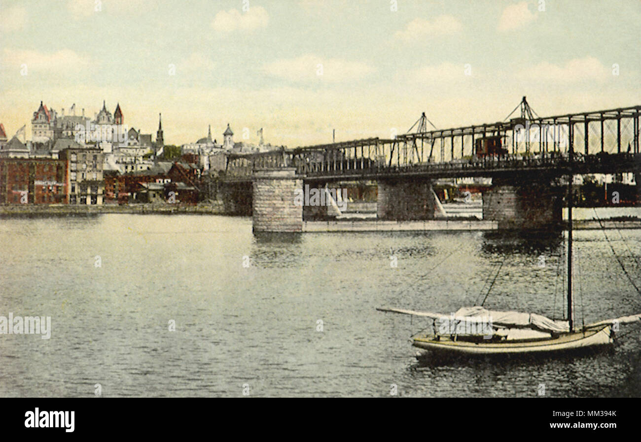 Maiden Lane Bridge. Albany. 1913 Stock Photo Alamy