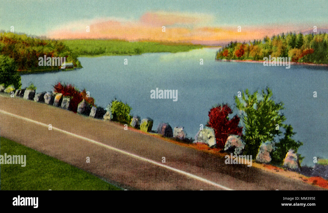 Seventh Lake from Highway. Inlet. 1939 Stock Photo - Alamy
