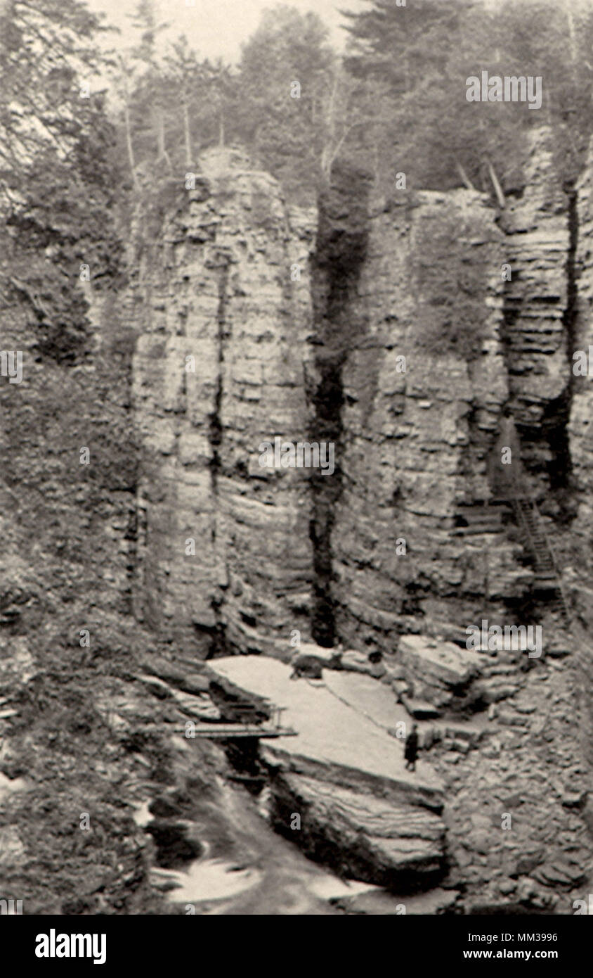 Ausable Chasm. Keeseville. 1910 Stock Photo